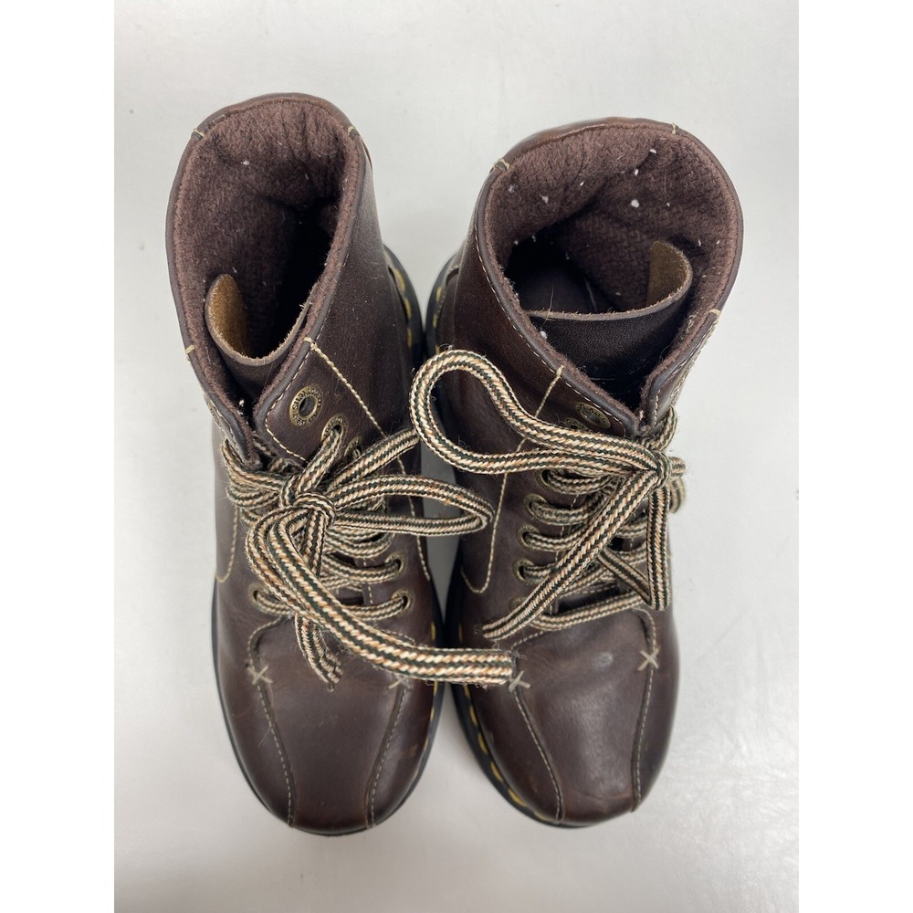 Dr Martens Mens Size 5 Womens 6 UK 4 EU 37 Brown Boots 3A55 2" Heel - Picture 6 of 9
